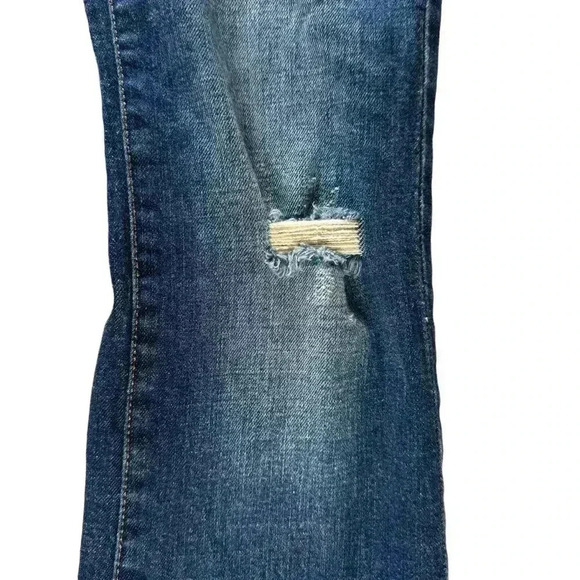 Rock & Republic Kasandra Bootcut Jeans Sz 8M Dark Wash Blue Distressed Studded - Picture 11 of 16